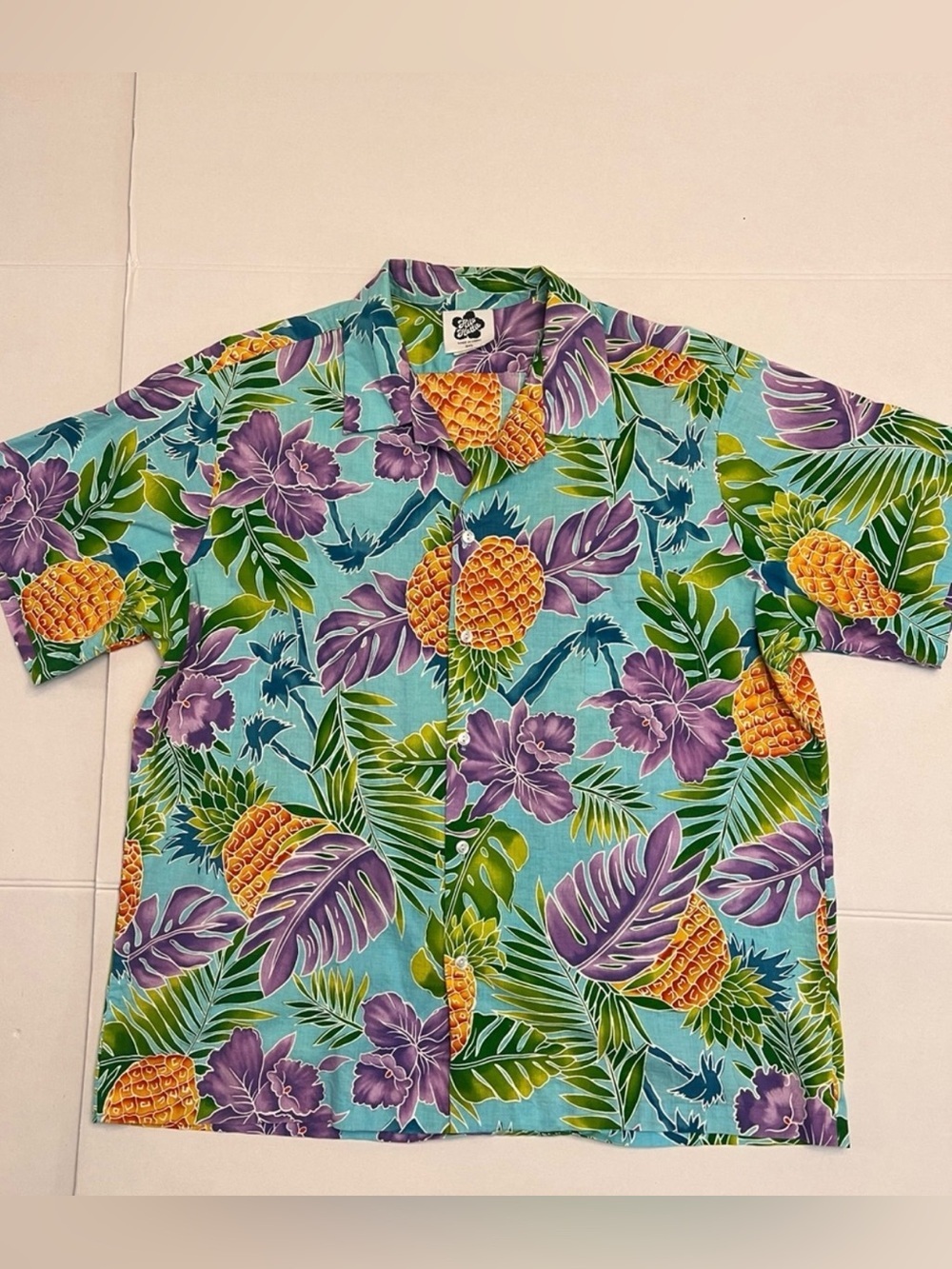 VINTAGE HILO HATTIE MENS HAWAIIAN CASUAL BUTTON DOWN SHIRT 3XL USA MADE